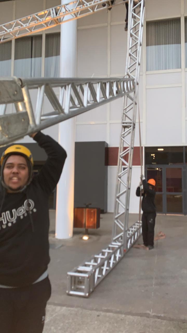 Estrutura montada para o evento Imigrantes 6